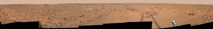 PIA07342: Legacy Panorama on Spirit's Way to 'Bonneville'