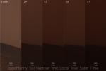 PIA09935: Dust Storm Time Lapse Shows Opportunity's Skies Darken