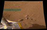 PIA10764: Mark Left by First Dig at Phoenix Site