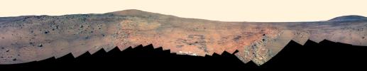 PIA11745: Full-Circle 'Bonestell' Panorama from Spirit (False Color)