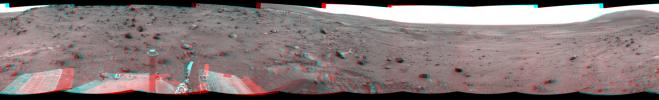 PIA11973: Time for a Change; Spirit's View on Sol 1843 (Stereo)