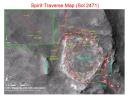 PIA13730: Spirit Traverse Map, Sol 2471