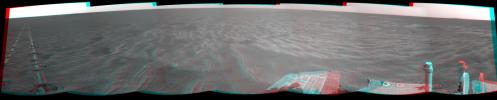 PIA14130: Autonomous Hazard Checks Leave Patterned Rover Tracks on Mars (Stereo)