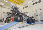 PIA14256: Mars Rover Curiosity with Wheel on Ramp