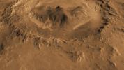 PIA14291: Oblique view of Gale Crater from the North