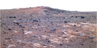 PIA15113: 'Shoemaker Ridge' on Endeavour Rim (False Color)