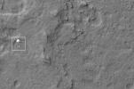 PIA15980: Curiosity Spotted on Parachute by Orbiter