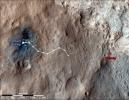 PIA16153: Curiosity Traverse Map Through Sol 43