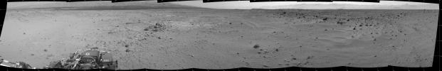 PIA17354: View Ahead After Curiosity's Sol 376 Drive Using Autonomous Navigation