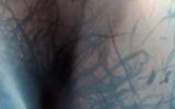 PIA17728: Dust Devil Tracks and Slope Streaks on Martian Sand Dunes