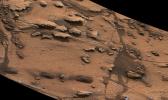 PIA19075: Thin-Laminated Rock in 'Pahrump Hills' Outcrop