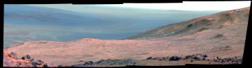 PIA19152: Mars 'Marathon Valley' Overlook (False Color)