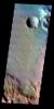 PIA19496: Saheki Crater - False Color