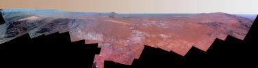 PIA21492: Mars Rover Opportunity's Panorama of 'Rocheport' (Enhanced Color)