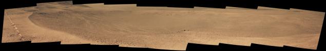 PIA21708: Mars Rover Opportunity's View of 'Orion Crater'