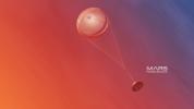 PIA24344: Swoosh Goes the Parachute (Gradient Illustration)