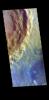 PIA24656: Toro Crater Rim - False Color